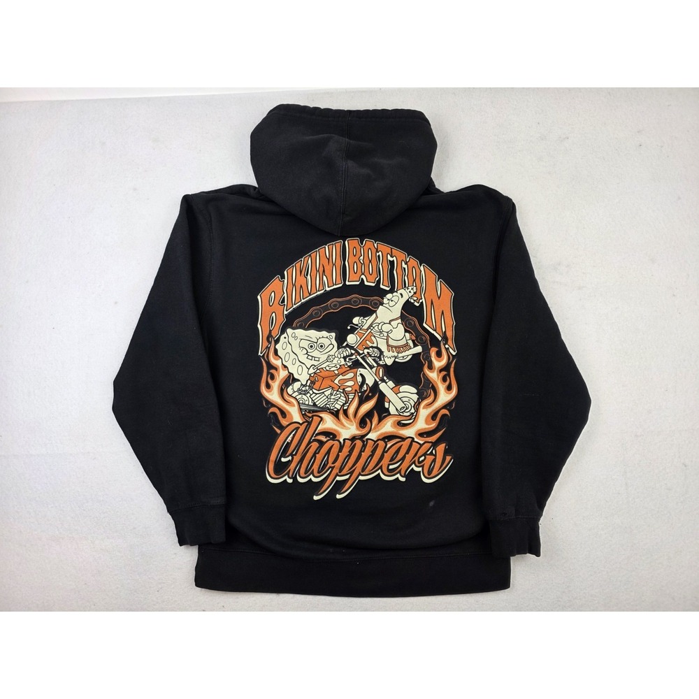 SpongeBob SquarePants Bikini Bottom Choppers Biker Hoodie Adult L Brisco Brands